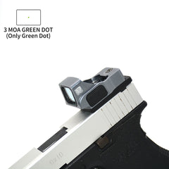 Viseur reflex 1× avec monture type Glock – Point rouge ou vert
