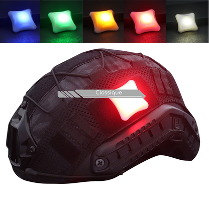 Signal lumineux pour casque Airsoft, avec velcro et étanche