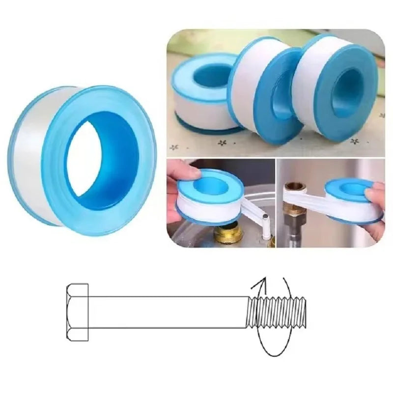 Lot de 5 rubans d’étanchéité PTFE – 18 mm × 20 m