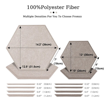 Panneaux d'isolation acoustique, 12 pièces