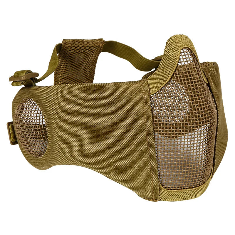 Masque grillagé demi-visage Airsoft – Kaki