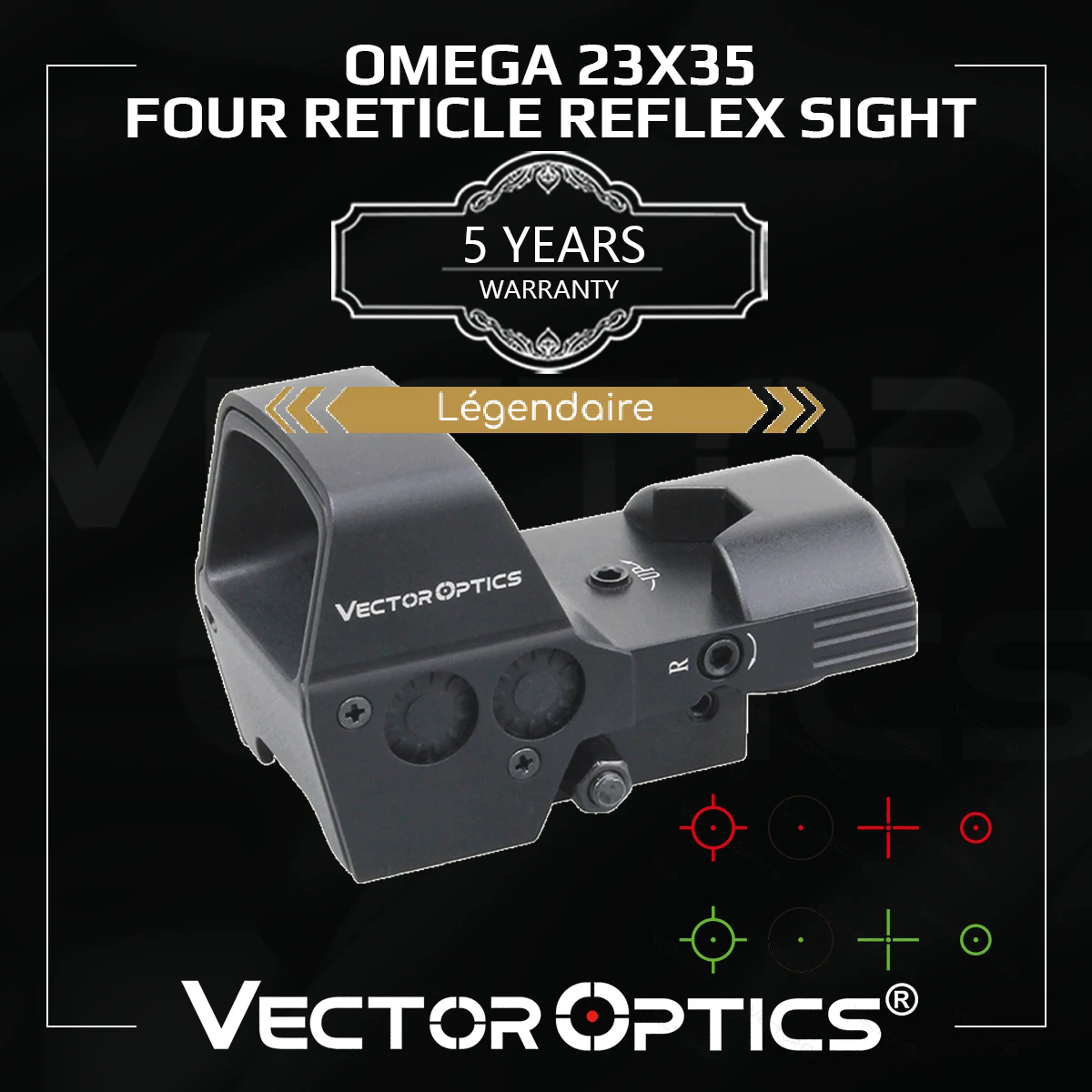 Viseur réflexe Omega Vector Optics 23x35