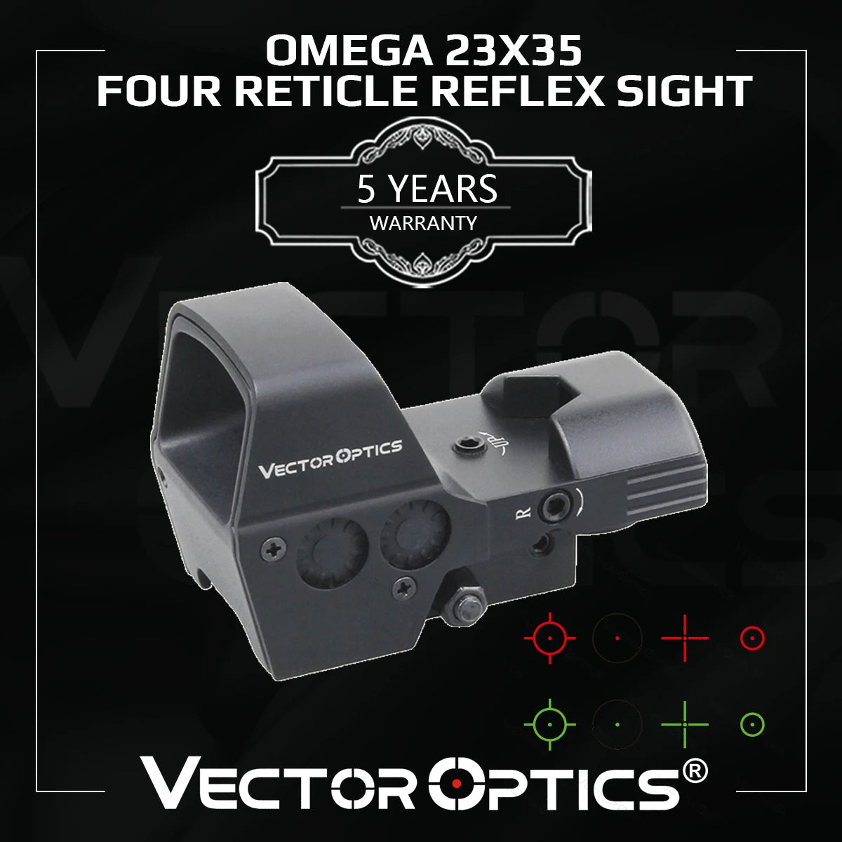 Viseur réflexe Omega Vector Optics 23x35