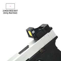 Viseur reflex 1× avec monture type Glock – Point rouge ou vert