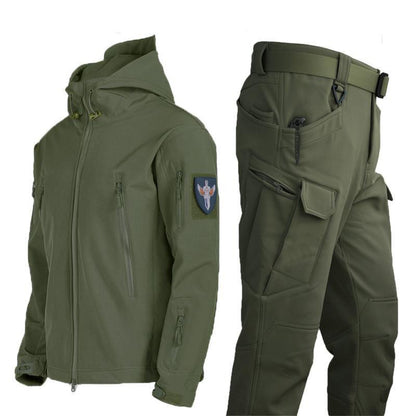 Ensembles Softshell + pantalons cargo, imperméable, coupe-vent, ensemble de 2 pièces