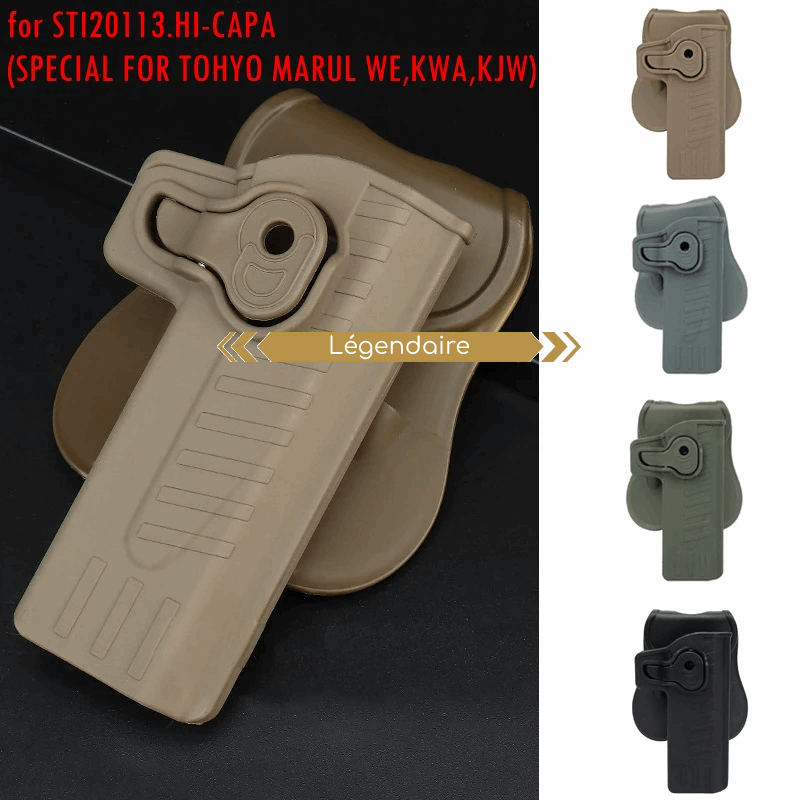 Holster à dégagement rapide, pour STI20113. HI-CAPA TOHYO MARUL WE, KWA, KJW