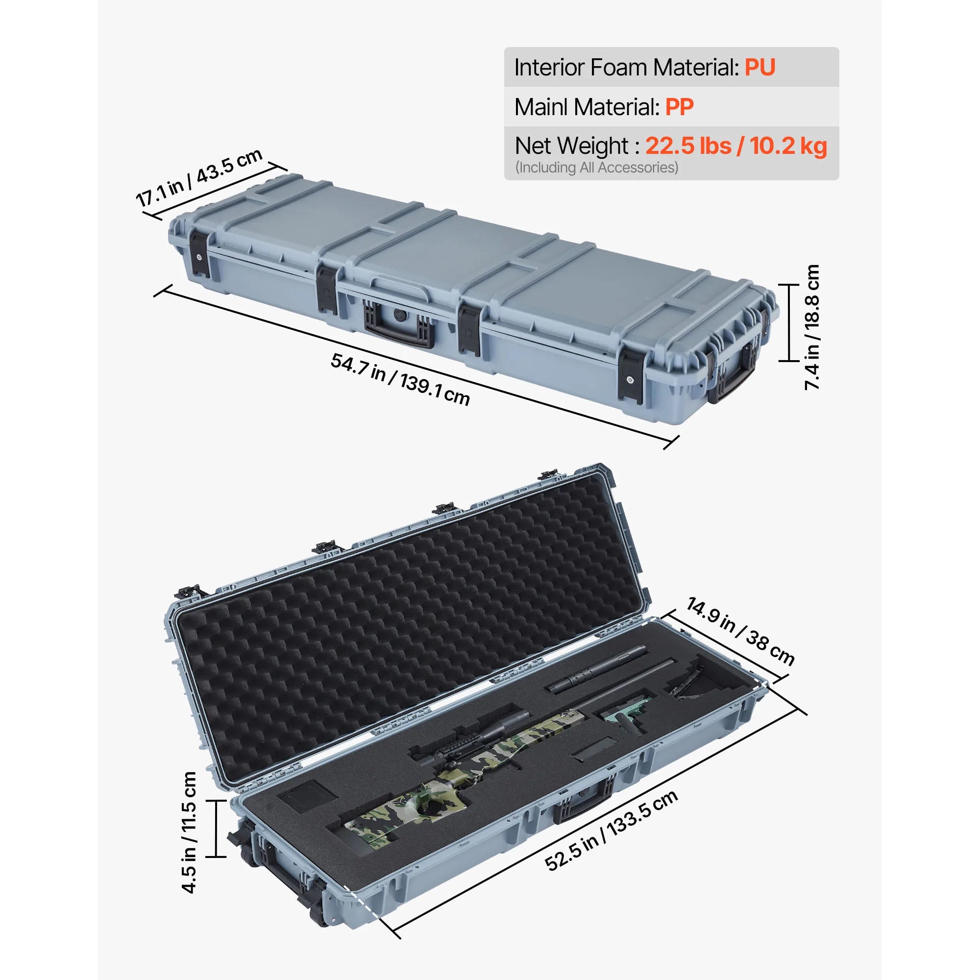 Mallette rigide étanche IP67 pour réplique Airsoft – SucceBuy – vue 30