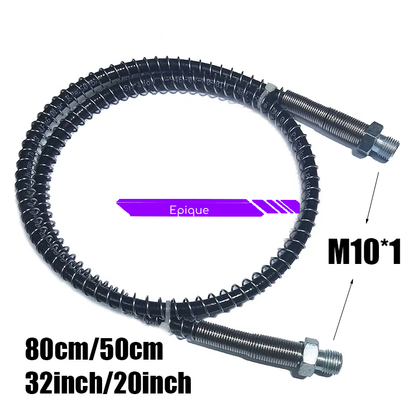 Ligne de tuyau M10 pour Pompe à main PCP Haute pression, protecteur en Nylon SS