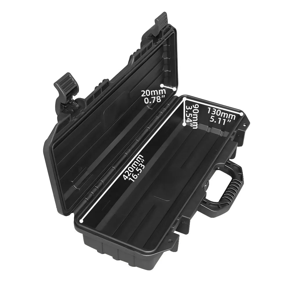 Mallette longue étanche en PP 460 mm – avec ou sans mousse