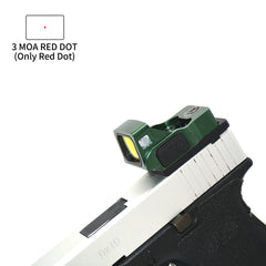 Viseur reflex 1× avec monture type Glock – Point rouge ou vert