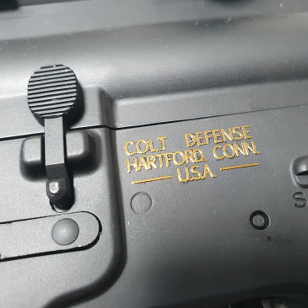 Stickers métalliques décoratifs pour réplique Airsoft – lot de 2