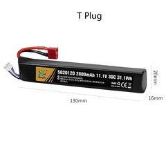 Batterie LiPo 11,1 V 2800 mAh 30C connecteur T – YTBNA
