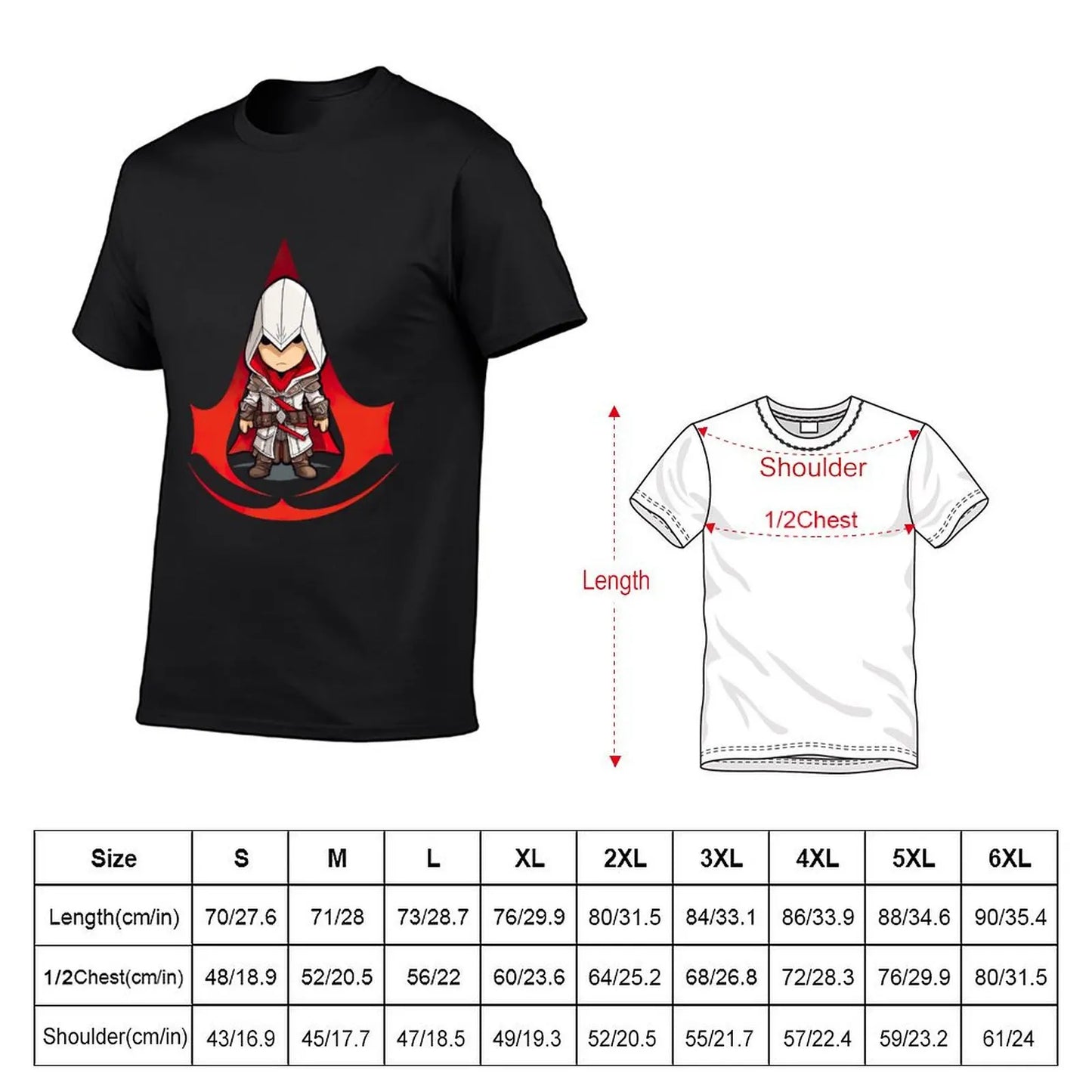 T-shirt Assassin's Creed Chibi avec logo