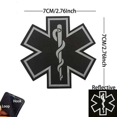 Patch médic Airsoft – 10 Serpent Noir