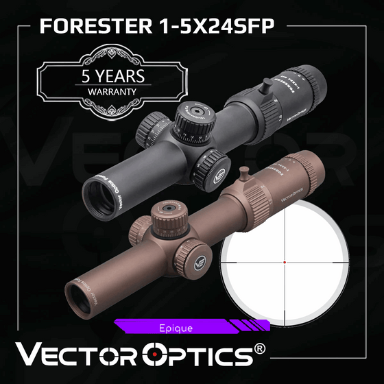 Lunette Forester Gen II 1–5×24 Vector Optics – visuel 1