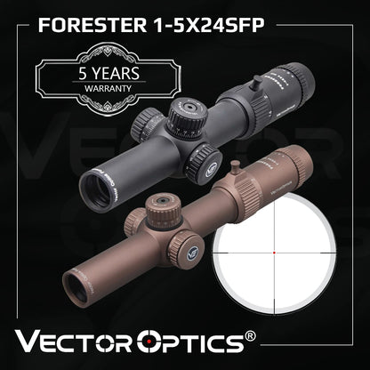 Lunette de visée GenII Forester 1-5x24 30 mm - Vector Optics