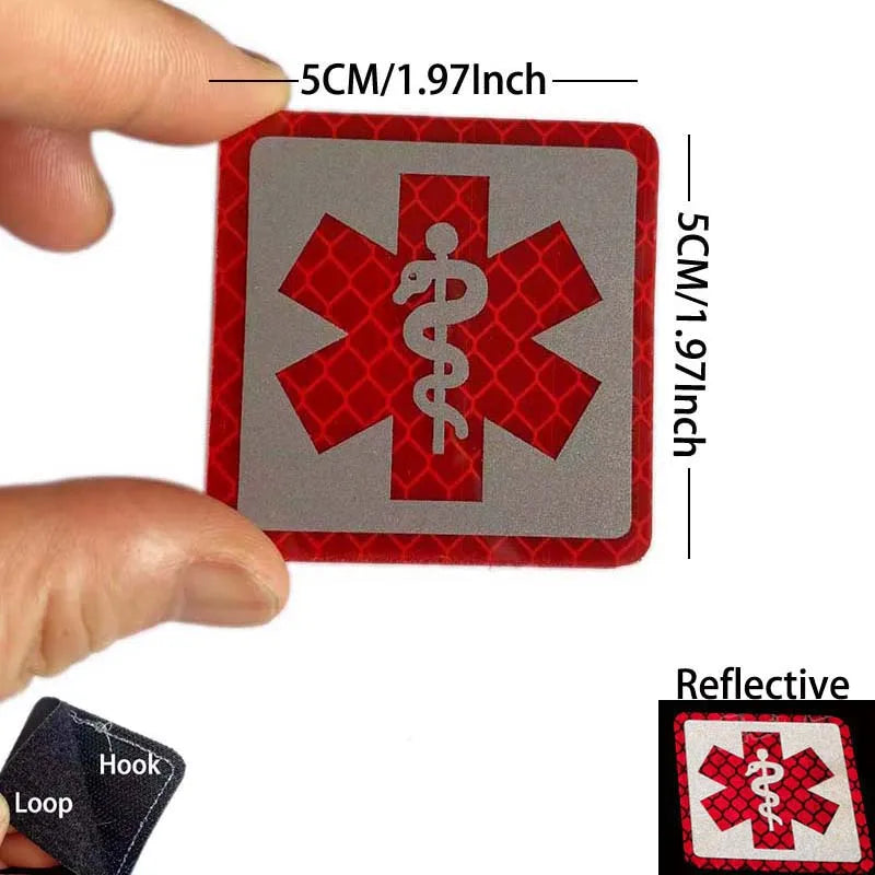Patch médic Airsoft – 29 Serpent Rouge