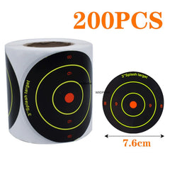 Rouleau de 200 cibles réactives autocollantes – 7,5 cm