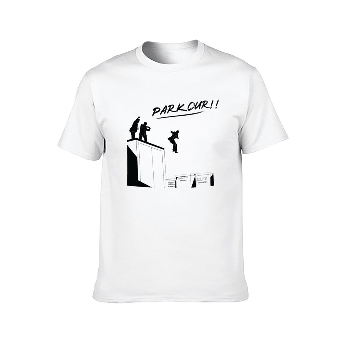 T-shirt imprimé Parkour en coton