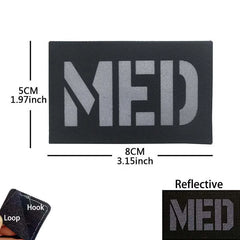 Patch médic Airsoft – 21 MED Noir Gris