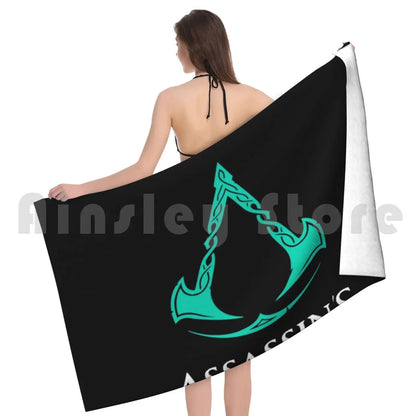 Serviette de bain logo Assassin's Creed Valhalla