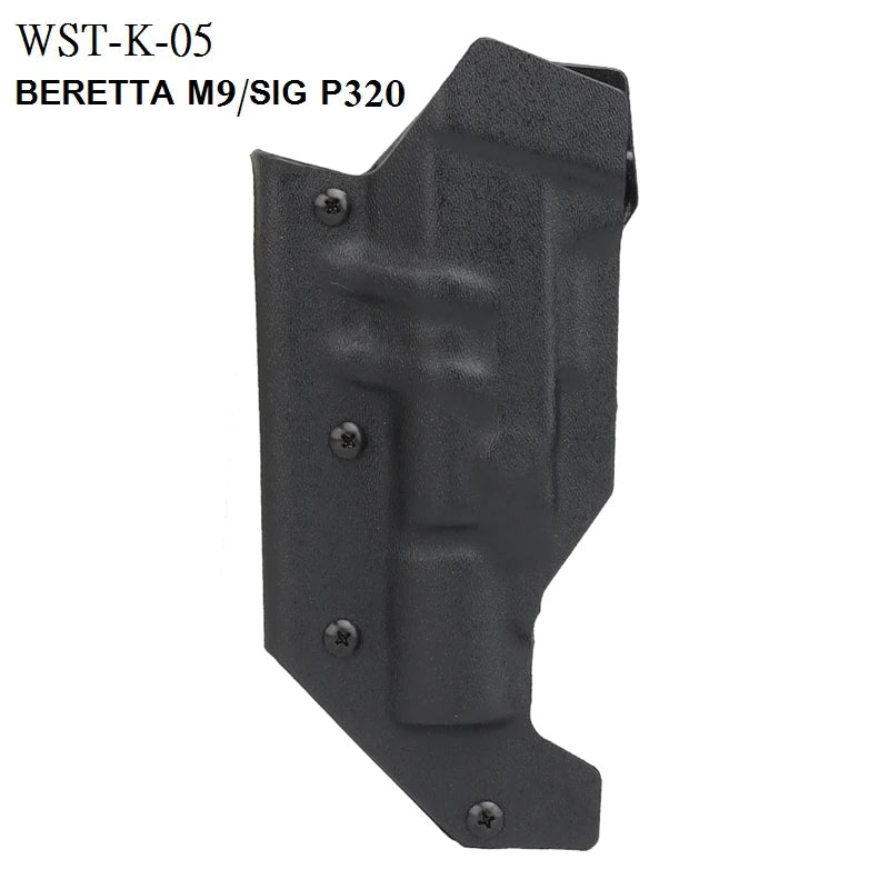 Holster rigide droitier à dégagement rapide – Références K-01 à K-14