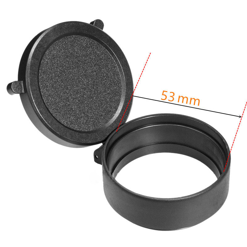 Couvre-objectif rabattable pour lunette, diamètre 25 à 69 mm