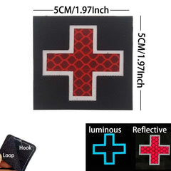 Patch médic Airsoft – 25 Croix Noire