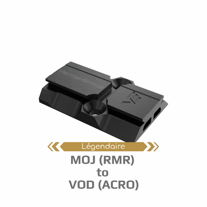 Adaptateur d'empreinte - Vector Optics MOJ/RMR et système Glock MOS vers empreinte VOD/ACRO pour viseur point rouge fermé SCRD-63/SM63