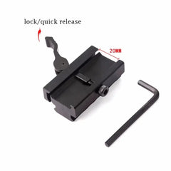 Adaptateur QD pour rail Picatinny 20 mm – 3 ou 5 fentes