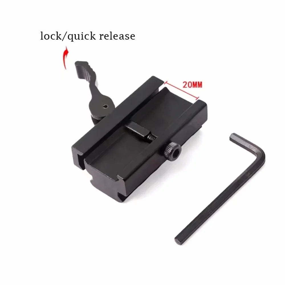 Adaptateur QD pour rail Picatinny 20 mm – 3 ou 5 fentes
