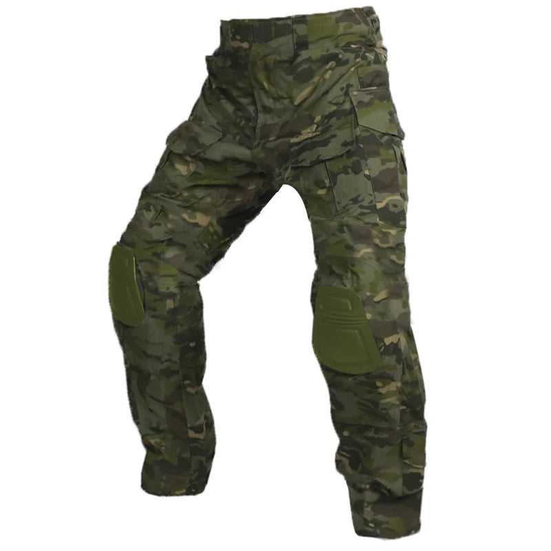 Pantalon tactique camouflage avec genouillères – plusieurs motifs