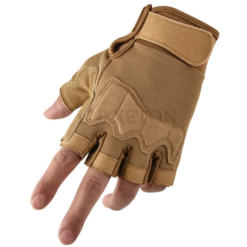Gants tactiques sans doigts en microfibre – S à XL