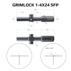 Lunette LPVO 1–4×24 ou 1–6×24, SFP/FFP – Vector Optics