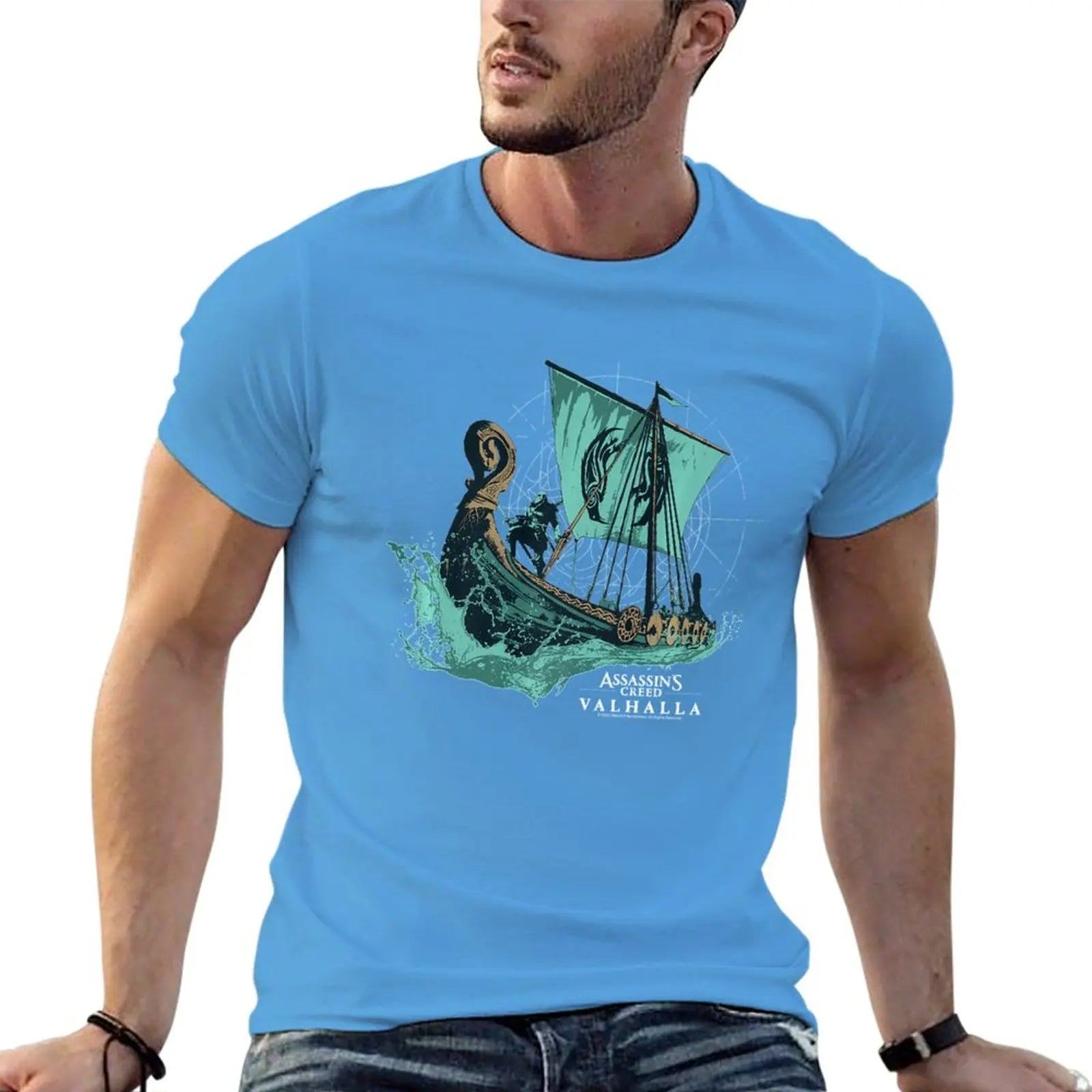T-shirt bateau Assassin’s Creed Valhalla – Coton