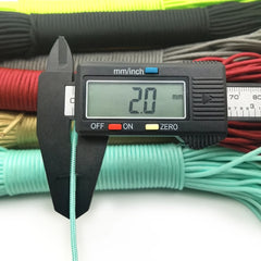 Paracorde polyester 2 mm – plusieurs longueurs et coloris