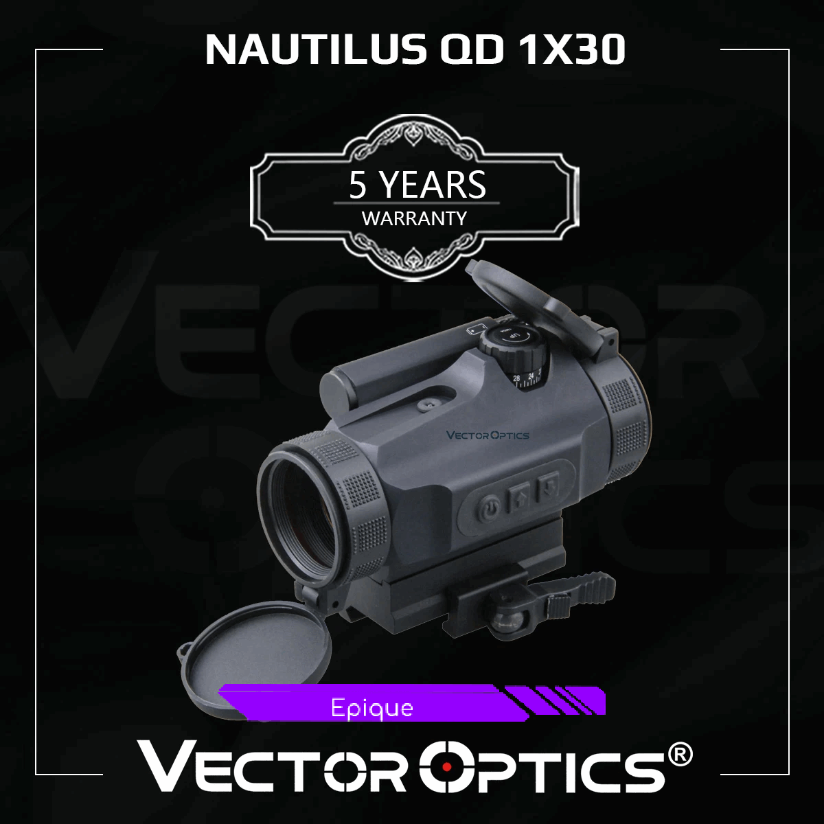 Red dot sight Nautilus GenII QD 1x30 - Vector Optics