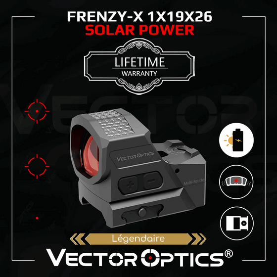 Viseur point rouge Frenzy-X 1×19×26 SCRD-SM64 Vector Optics – visuel 6