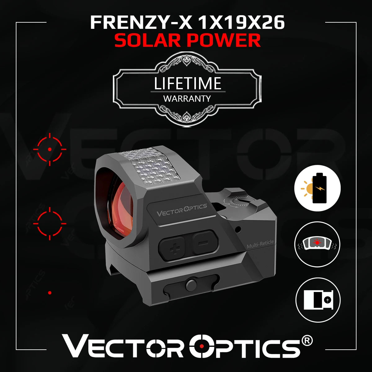 Viseur point rouge Frenzy-X 1x19x26 - Vector Optics