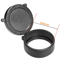 Couvre-objectif rabattable pour lunette, diamètre 25 à 69 mm