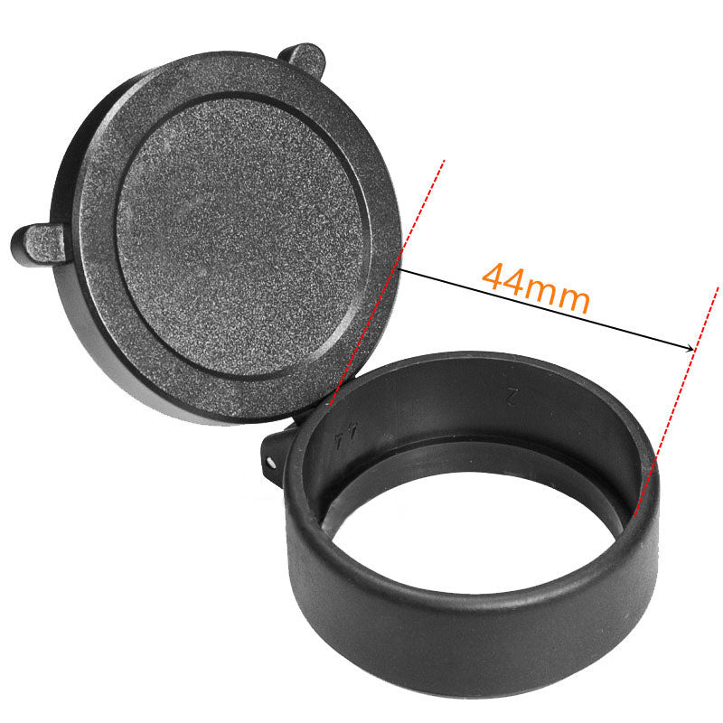 Couvre-objectif rabattable pour lunette, diamètre 25 à 69 mm