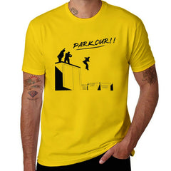 T-shirt imprimé Parkour en coton