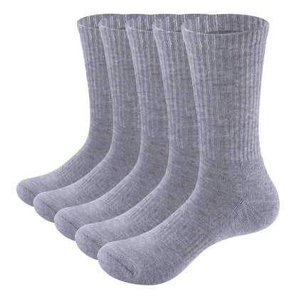 Chaussettes thermiques, 5 paires/paquet, anti-humidité, mi- mollet