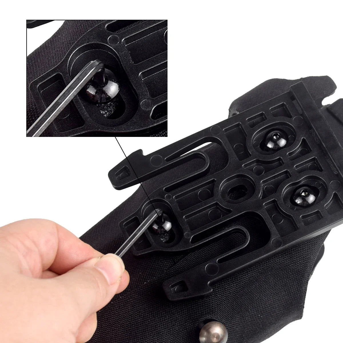 Holster Airsoft type Glock 17 / 19 pour lampe X300 / X300U – plateforme QLS
