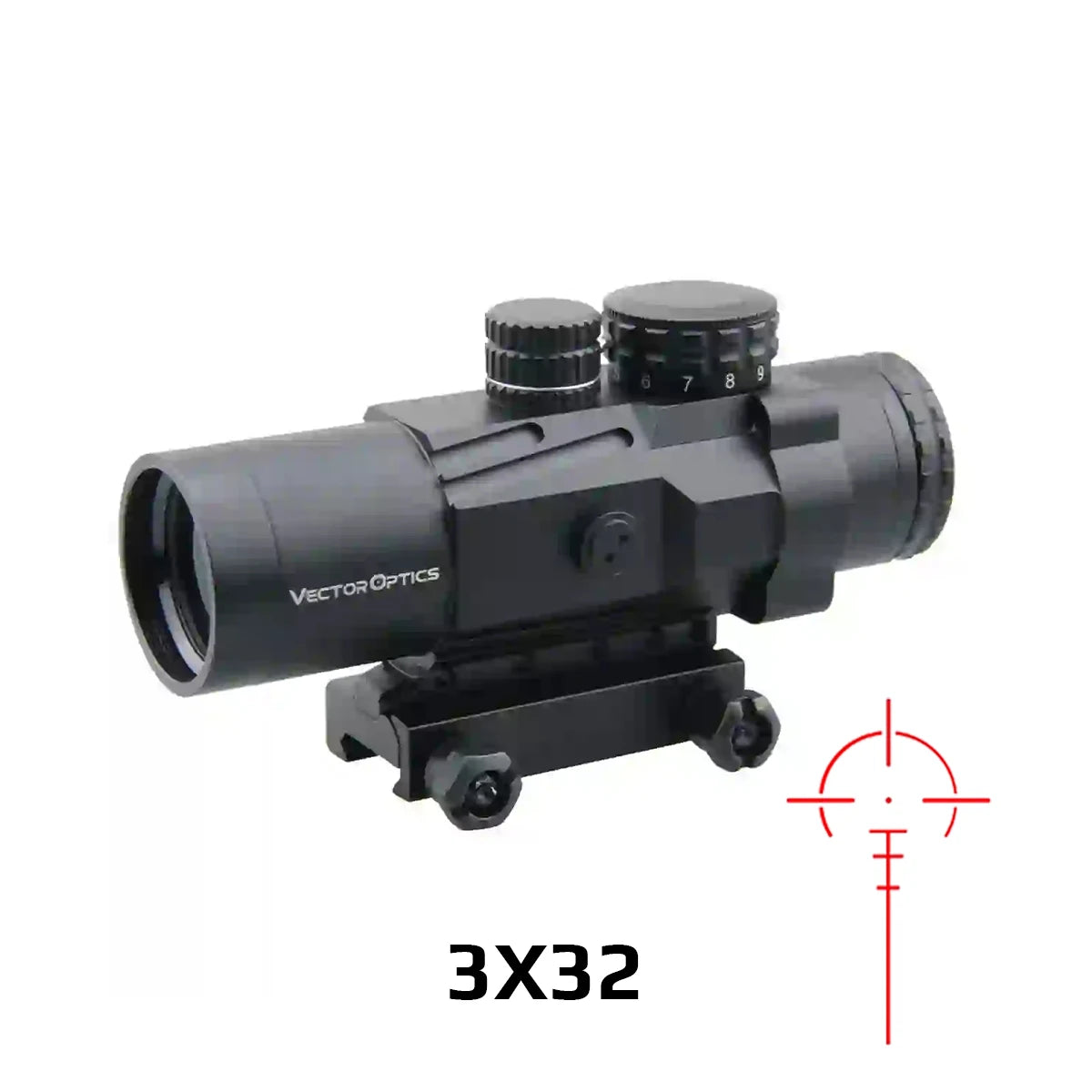 Lunette de visée prisme Calypos 1x30/3x32 - Vector Optics