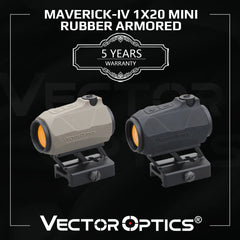 Viseur point rouge Maverick IV 1×20 gainé caoutchouc – Vector Optics