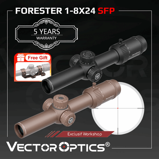 Lunette de visée Forester 1–8×24 SFP Vector Optics – visuel 8