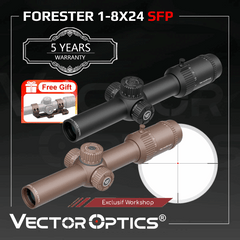 Lunette de visée Forester 1-8x24 SFP LPVO avec objectif FMC - Vector Optics