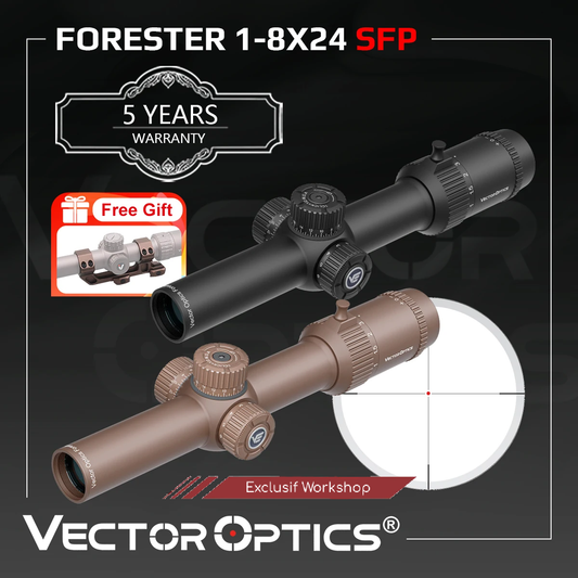 Lunette de visée Forester 1-8x24 SFP LPVO avec objectif FMC - Vector Optics