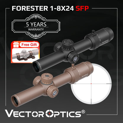 Lunette de visée Forester 1-8x24 SFP LPVO avec objectif FMC - Vector Optics